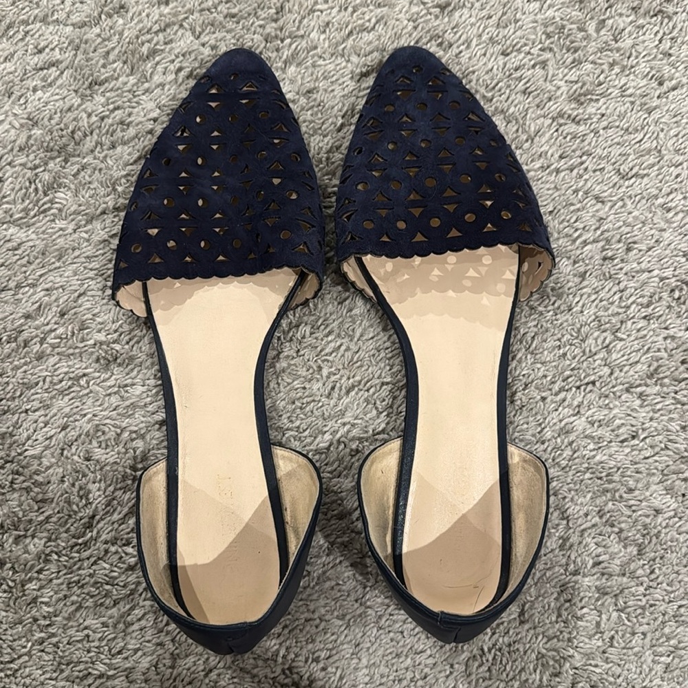 Navy blue Nine West flats